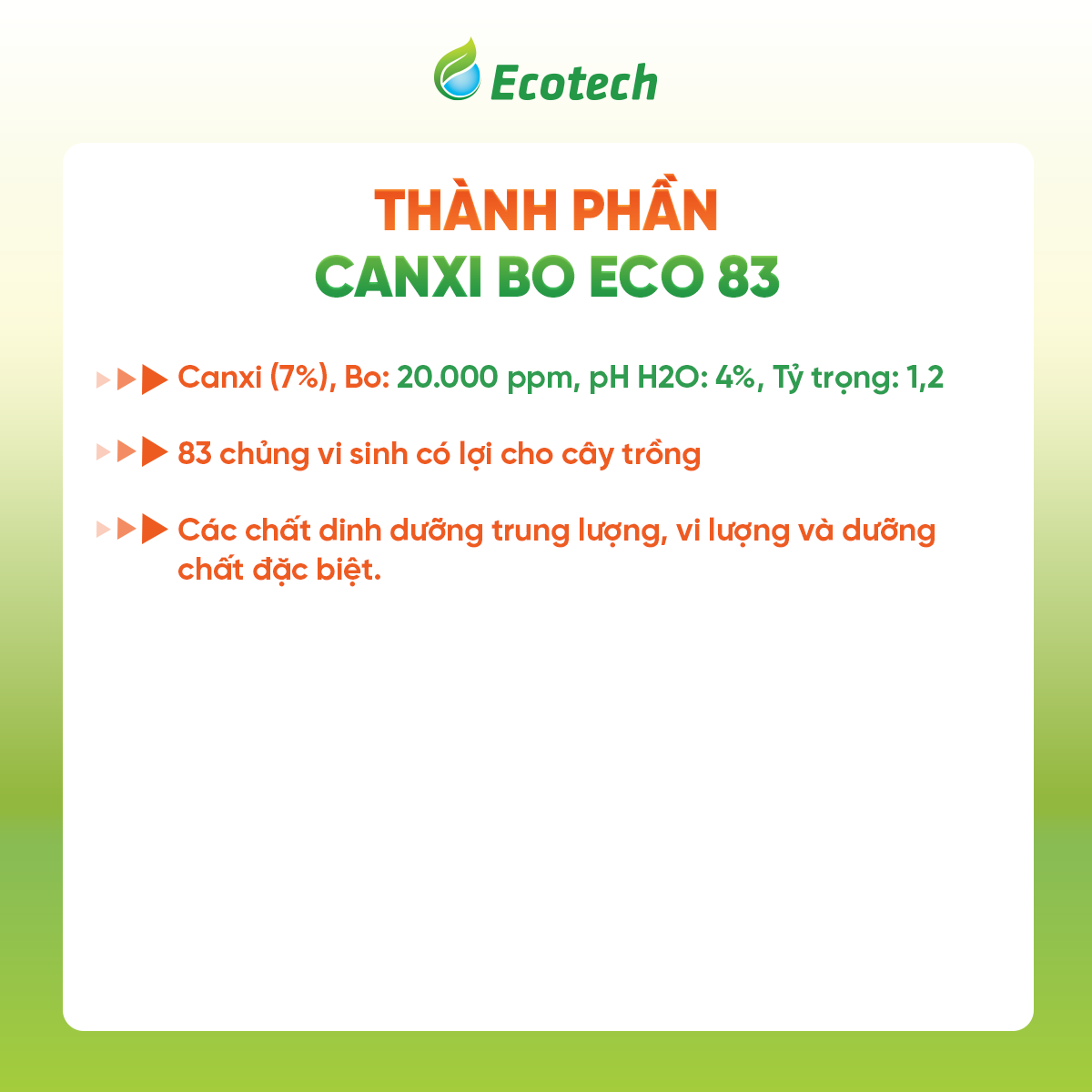 Siêu Dưỡng Trái CANXI BO ECO 83 - Ảnh 4