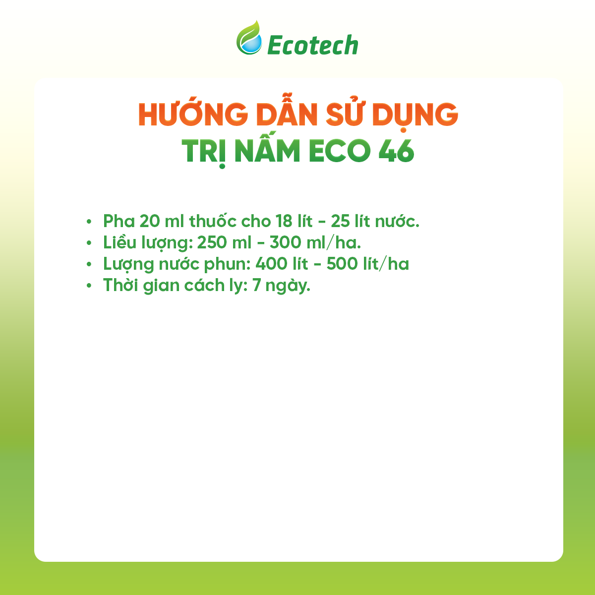 Trị nấm Eco 46 - Ảnh 4