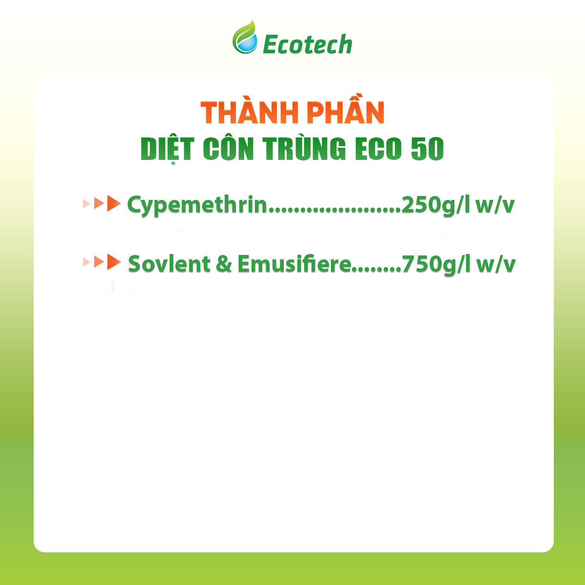 DIỆT CÔN TRÙNG ECO - 50 - Ảnh 3