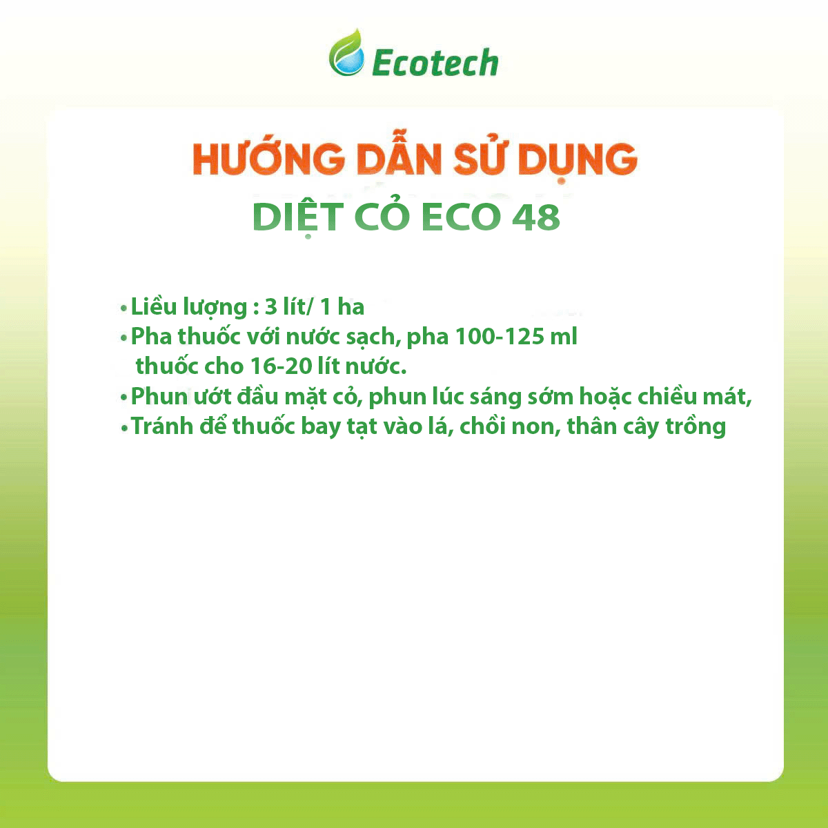 VUA DIỆT CỎ ECO - 48 - Ảnh 4