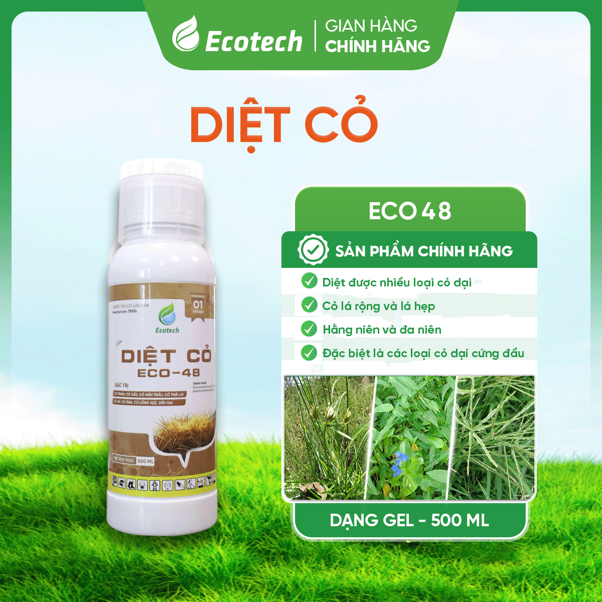VUA DIỆT CỎ ECO - 48