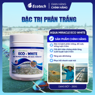 Hỗ trợ giảm phân trắng - AQUA MICRACLE ECO WHITE 250GR