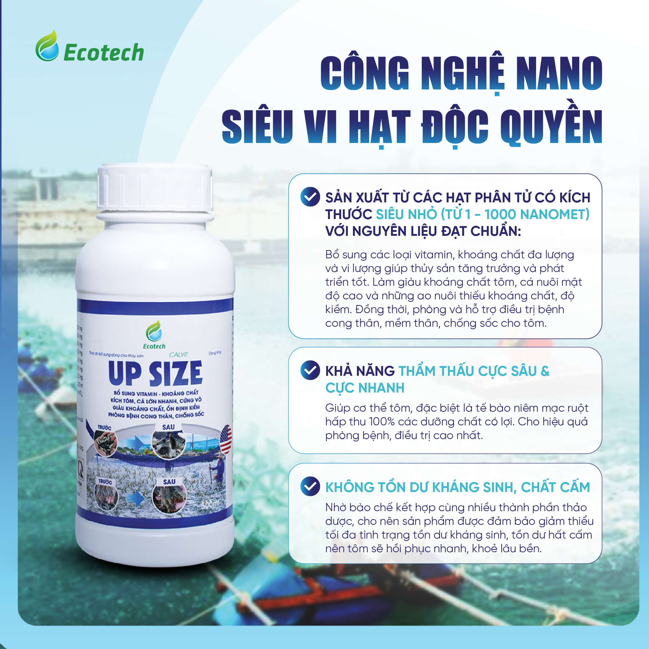 Thức ăn bổ sung dùng cho Thủy sản - CALVIT UP SIZE - Ảnh 2