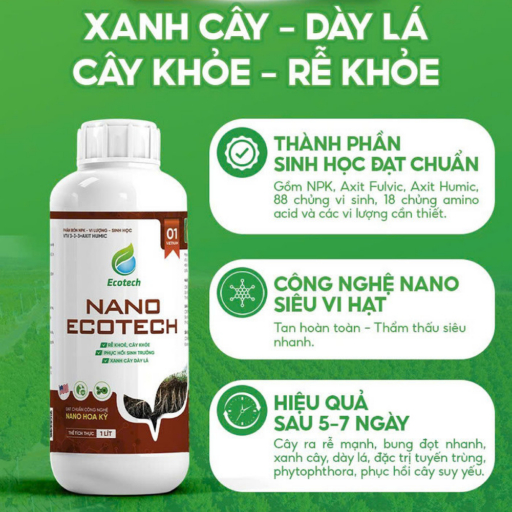 Nano Ecotech có độ bền vượt trội so với các sản phẩm khác