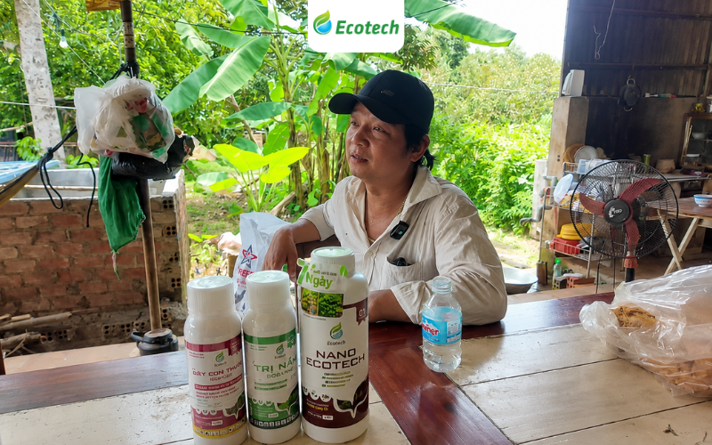 Anh Phan Thanh Hùng - chủ vựa trái cây lớn nhất ấp Lạc Sơn - Đồng Nai chia sẻ về phân bón Nano Ecotech