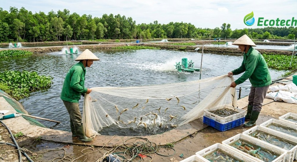 nuôi tôm nước lợ